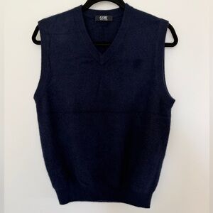 Men's Navy Cashmere Vest by Gobi